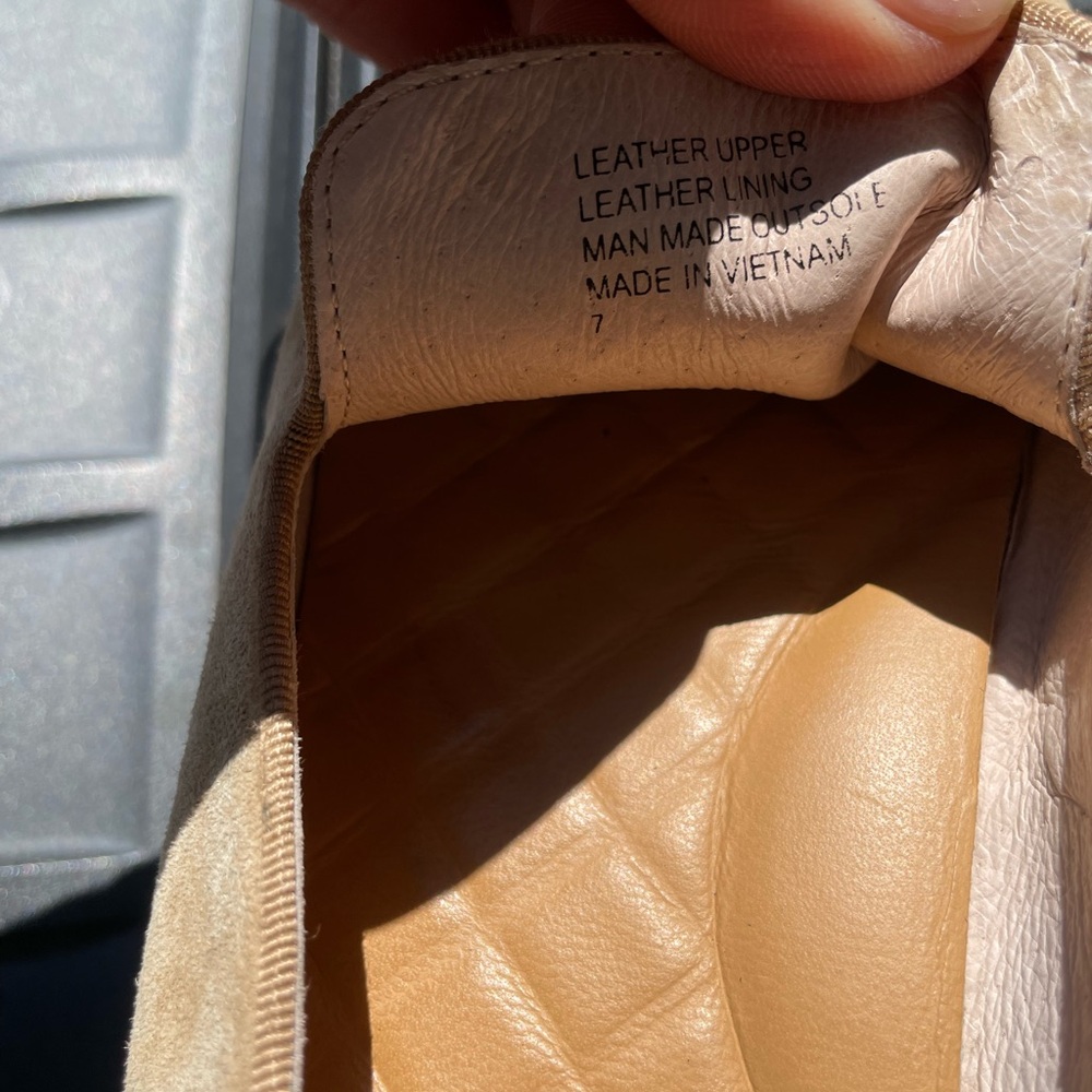 Birdies Tan Suede Camel Sneakers Slip On Shoes swift - Picture 6 of 6